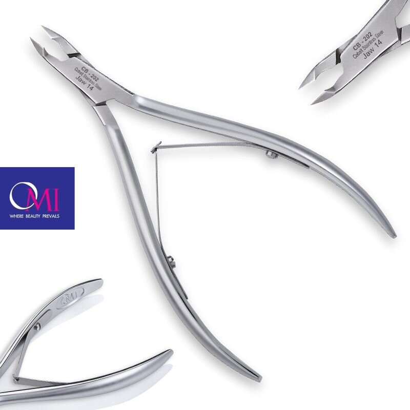 Omi pro-line cążki CB-202 cuticle nipper jaw 12/4 mm lap joint 1 Omi pro-line cążki CB-202 cuticle nipper jaw 12/4 mm lap joint 1