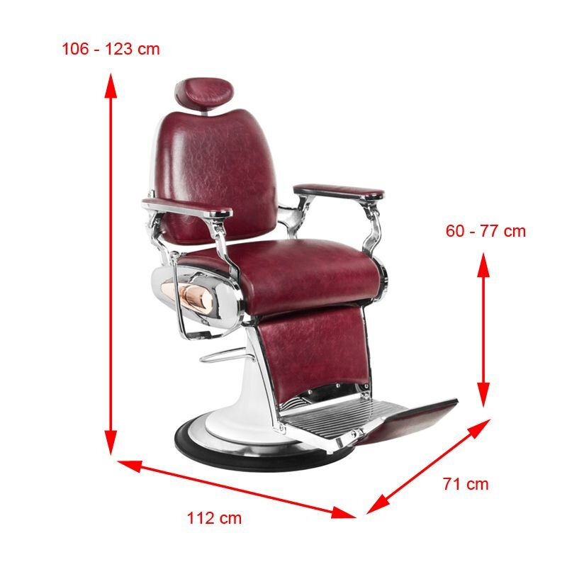 Parturituoli Barber Chair Gabbiano Moto Style Bordo 5