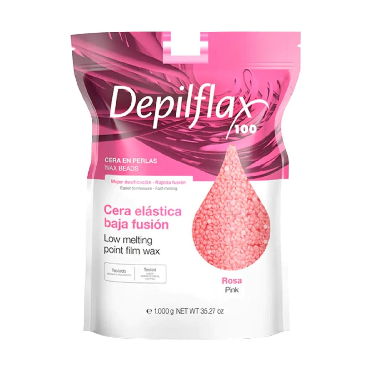 Karvanpoistovaha Depilflax100 Rosa Pink Pearl, 1000 g Karvanpoistovaha Depilflax100 Rosa Pink Pearl, 1000 g