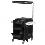 Cosmetology trolley - footrest for pedicure HELPER EXT PEDICURE STOOL BLACK