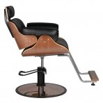 Frizieru krēsls HAIRDRESSING CHAIR FLORENCE NUT BLACK