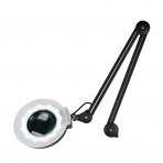 Cosmetology LED lamp with magnifier and stand 12W BLACK