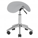 Taboret kosmetyczny STOOL BEAUTY ROUND GRAY