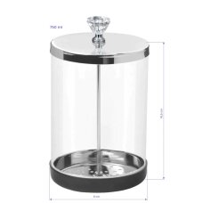 Pojemnik szklany do dezynfekcji narzędzi 750ml