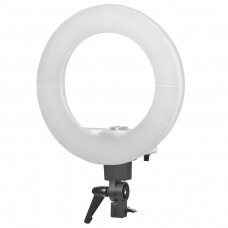 Kosmetologinė LED lempa makiažui su stovu RING LIGHT 12 35W WHITE