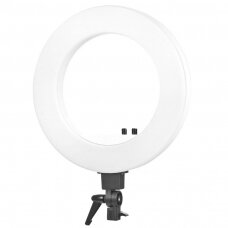 Kosmetologinė LED lempa makiažui su stovu RING LIGHT 18 48W WHITE