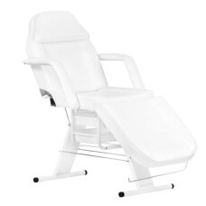 Kosmetologinis krėslas BASIC WHITE + Kosmetologinis vežimėlis 1040 GIOVANNI + Kosmetologinė lempa su lupa ir stovu S5 5D 12W WHITE