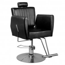 Frizieru krēsls HAIR SYSTEM HAIRDRESSING CHAIR 0-179 BLACK