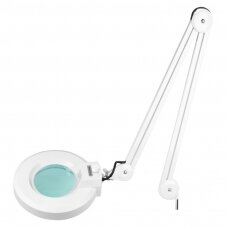 Kosmetologinė lempa LED su lupa ir stovu S4 5D 22W ADJUSTABLE WHITE