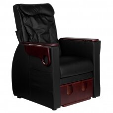 Pedikīra krēsls ar plecu masāžas funkciju Fotel SPA Azzurro 101 Black