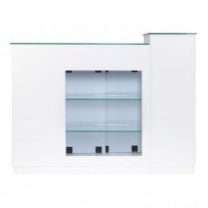 Reception desk GABBIANO RECEPTION DESK SHOWROOM GLASS WHITE