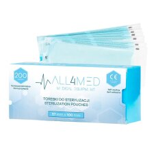 All4med sterilointipussit autoklaavissa 57 mm x 105 mm, 200 kpl