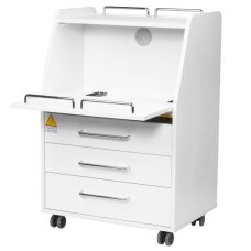 Kosmētikas ratiņi ar UV-C lampu 601 balti