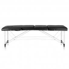 Foldable massage table ALU COMFORT 3 BLACK