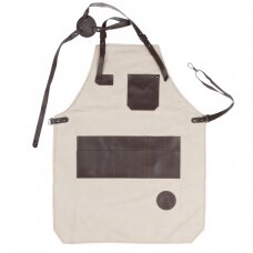 Juuksuri eesriie BARBER LEATHER BIEGE BROWN