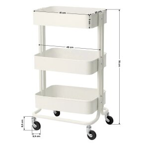 Cosmetic trolley HS05 White