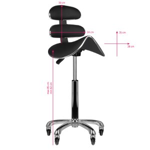 Стул мастера STOOL BEAUTY ROLL SPEED BLACK 5 Стул мастера STOOL BEAUTY ROLL SPEED BLACK 5