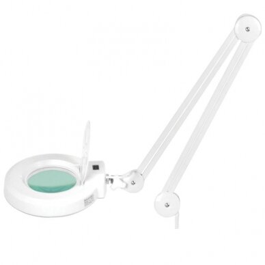 Kosmetyczna lampa LED z lupą 5D 12W WHITE (mocowana do stołu) 1