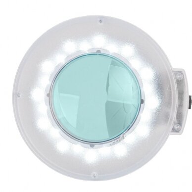 Kosmetoloģijas LED lampa ar palielināmo stiklu 5D 2W WHITE (uz galda) 4