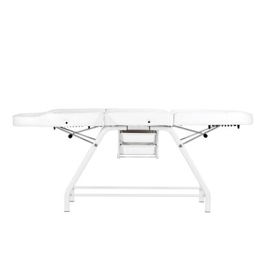 Kosmetologinis krėslas 557A WHITE 4 Kosmetologinis krėslas 557A WHITE 4