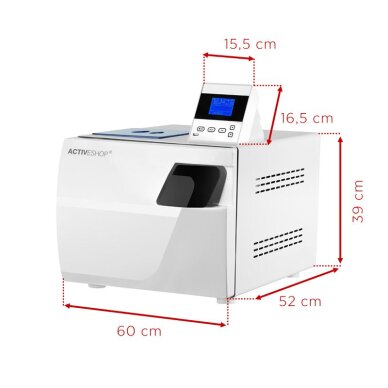 Sterilisator Autoklav LAFOMED Compact Line LFSS12AC 12L 2,4kw Class B (medical) 9