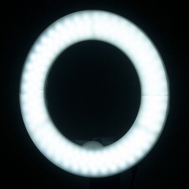 Kosmetologinė LED lempa makiažui su stovu RING LIGHT 12 35W WHITE 11