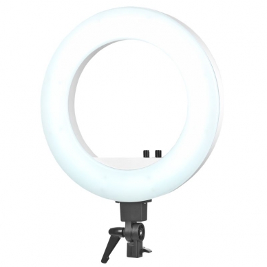 Kosmetologinė LED lempa makiažui su stovu RING LIGHT 18 48W WHITE 6