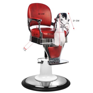 Friseurstuhl für Kinder Gabbiano Joy Ride Bordo 3