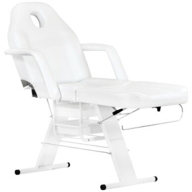 Косметологическое кресло BASIC WHITE + Тележка косметолога 1040 GIOVANNI + Косметологическая лампа с лупой и подставкой  S5 5D 12W WHITE 4