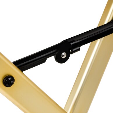 Makiažo kėdė MAKE-UP CHAIR ALU GOLD 4 Makiažo kėdė MAKE-UP CHAIR ALU GOLD 4