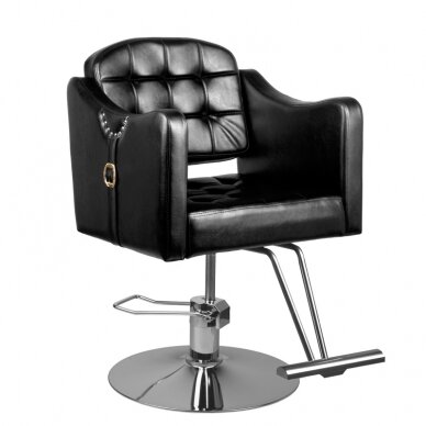 Kampaamotuoli HAIR SYSTEM HAIRDRESSING CHAIR 0-90 BLACK