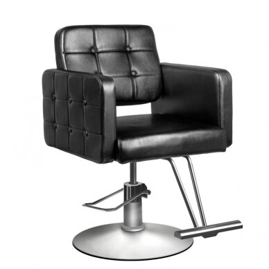 Frizieru krēsls HAIR SYSTEM HAIRDRESSING CHAIR 90-1 BLACK