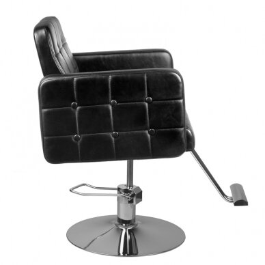 Frizieru krēsls HAIR SYSTEM HAIRDRESSING CHAIR 90-1 BLACK 3