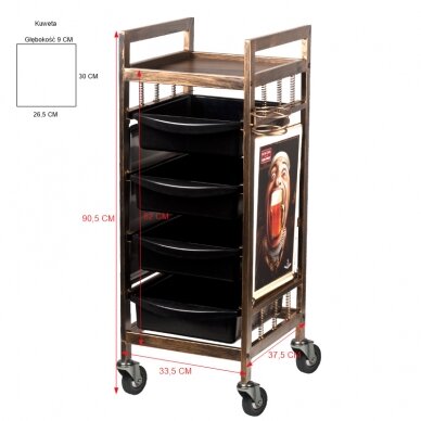 Hairdressing trolley 8-139 GOLD 4