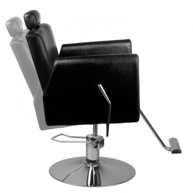 Frizieru krēsls HAIR SYSTEM HAIRDRESSING CHAIR 0-179 BLACK 1