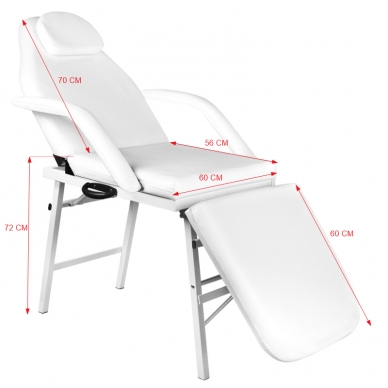 Складное косметологическое кресло FOLDING CHAIR WHITE 5