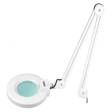 Kosmetologinė lempa LED su lupa ir stovu S4 5D 22W ADJUSTABLE WHITE 1