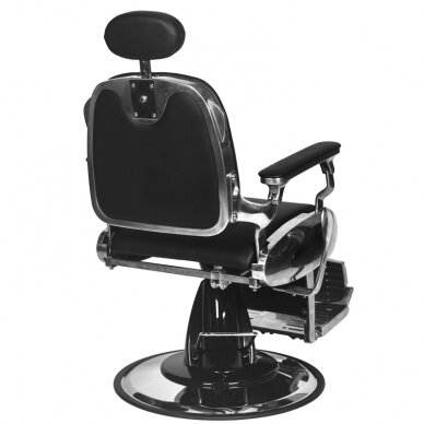 Парикмахерское кресло Barber Chair Gabbiano Francesco Chrome Black 3