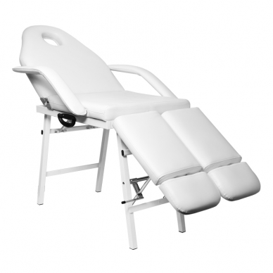 Kokoontaitettava kosmetologin tuoli P270 Pedi White 1