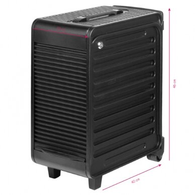 Frizieru ratiņi - kosmētikas koferis GABBIANO HAIRDRESSER HELPER 227 BLACK 8