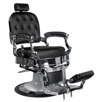 Fotel barberski Barber Chair Gabbiano Ernesto Black 1 Fotel barberski Barber Chair Gabbiano Ernesto Black 1