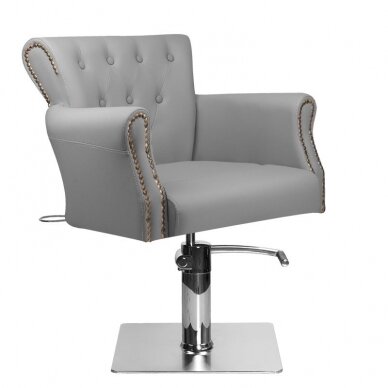 Frizieru krēsls HAIRDRESSING CHAIR VALHALA BERLIN GREY