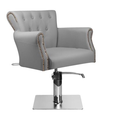 Frizieru krēsls HAIRDRESSING CHAIR VALHALA BERLIN GREY
