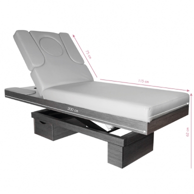 Elektriline massaažilaud AZZURRO SPA WOOD GRAY 2 MOTOR HEATED 6