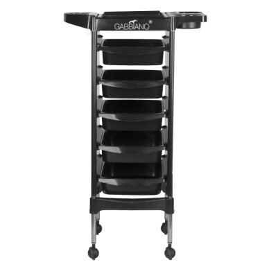 Парикмахерская тележка GABBIANO HAIRDRESSER HELPER FX11-5 BLACK 1