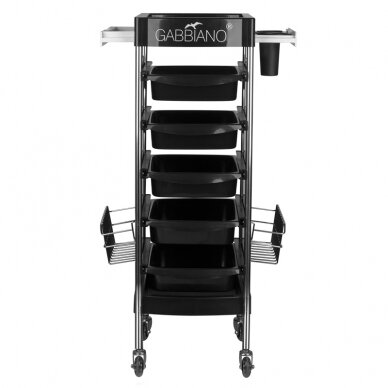 Wózek fryzjerski GABBIANO HAIRDRESSER HELPER FX11-E BLACK 1