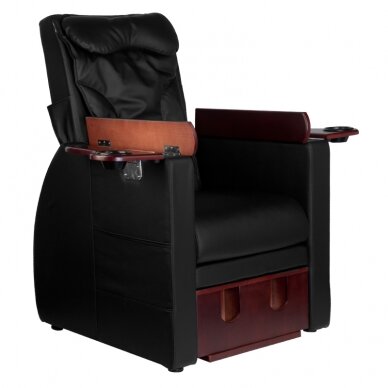 Pedikiūro krėslas su pečių masažo funkcija Fotel SPA Azzurro 101 Black 2