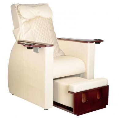 Pedikiūro krėslas su pečių masažo funkcija Fotel SPA Azzurro 101 Beige