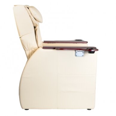 Pedikiūro krėslas su pečių masažo funkcija Fotel SPA Azzurro 101 Beige 2