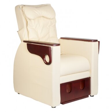Pedikiūro krėslas su pečių masažo funkcija Fotel SPA Azzurro 101 Beige 4